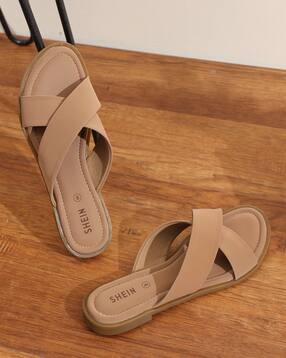 Shein Women Open Toe Criss-Cross Strap Slip-On Sandal-picture-20