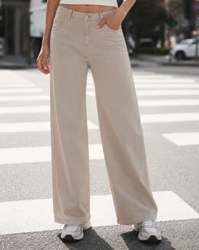 Shein Women Full Length Light Wash Jeans-image-24