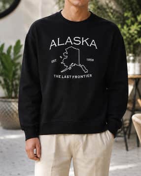 Shein Men Full Sleeve Graphic Chest Print Crew Sweatshirt-picture-40