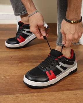 Shein Men Lace Fastening Contrast Panelled Outdoor Sneakers-picture-29