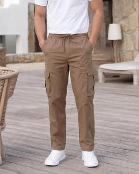 Shein Men Ankle Length Elasticated Drawstring Waist Pants-picture-24