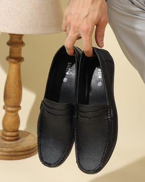 Shein Men Round Toe Cut Out Strap Detail Penny Loafers-picture-51