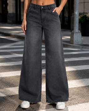 Shein Women Full Length Mid Wash Jeans-picture-49