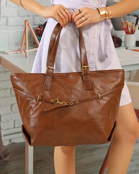 Shein Women Adjustable Belt Strap Detail Tote Bag-picture-15