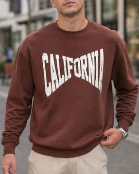 Shein Men Typographic Chest Print Crew Sweatshirt-image-49