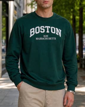 Shein Men Full Sleeve Typographic Chest Print Sweatshirt-picture-34