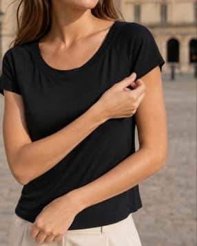 Shein Raglan Short Sleeve Vented Hem Tshirt-picture-32