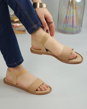 Shein Women Open Toe Textured Strap Slingback Style Sandal-picture-23
