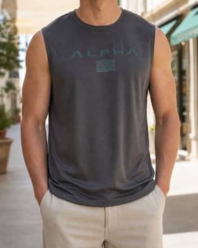 Shein Men Sleeveless Typographic Chest Print Crew Tshirt-picture-43