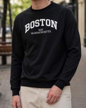 Shein Men Full Sleeve Typographic Chest Print Sweatshirt-picture-38
