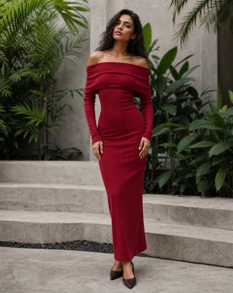 bodycon dress for women Buy Wine Dresses by Shein Online Plus size or just heading out Size:MOM-Small black prom dress with updatedPDPformat