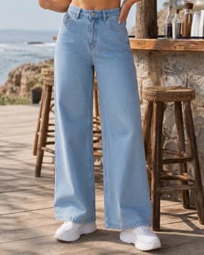 Shein Women Full Length Stone Wash Jeans-image-16