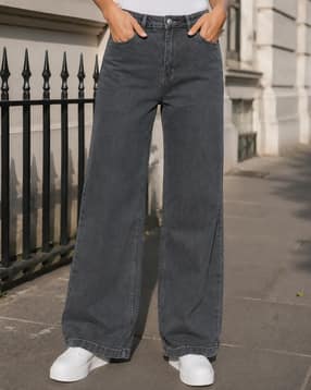 Shein Women Full Length Stone Wash Jeans-image-15