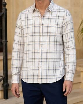Shein Men Spread Collar Checked Shirt With Chest Pocket-picture-14