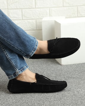Shein Men Low Top Square Toe Tie-Up Detail Mocassin-picture-29
