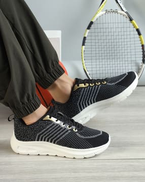 Shein Men Lace Fastening Mesh Detail Self-Design Running Shoe-image-27