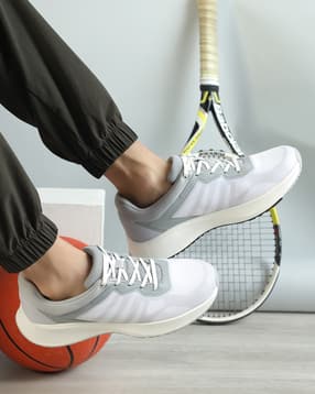 Shein Men Lace Fastening Mesh Detail Running Shoe-image-28