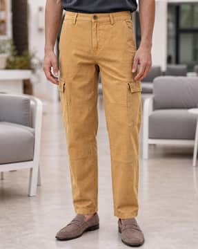 Shein Shein Men Full Length Panelled Clean Wash Cargo Jeans