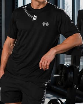 Shein Shein Men Short Sleeve Graphic Placement Print Crew Tshirt