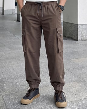 Shein Shein Men Ankle Length Elasticated Drawstring Waist Joggers