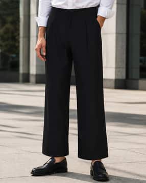 Shein Men Ankle Length Fixed Waist Pleated Pant-picture-8