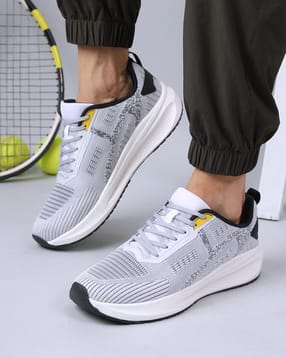Shein Men Lace Fastening Mesh Detail Running Shoes-image-29