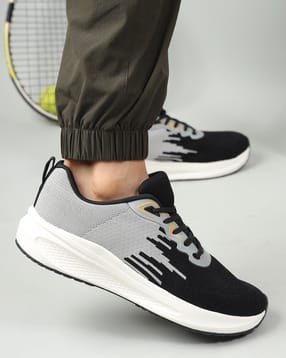 Shein Men Lace Fastening Mesh Detail Colour Block Running Shoes-picture-23