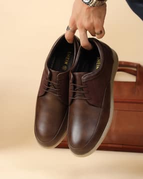 Shein Men Low Tops Round Toe Lace-Up Derby Shoes-image-40