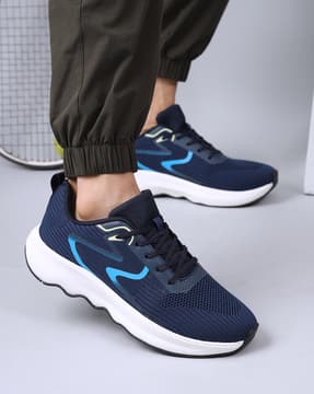 Shein Shein Men Lace Fastening Mesh Detail Running Shoes