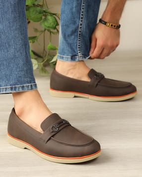 Shein Men Round Toe Horsebit Strap Loafers-picture-25