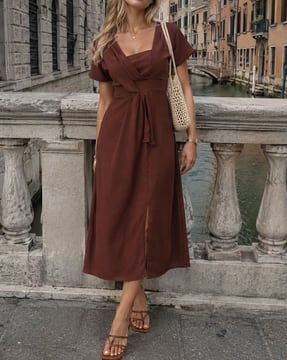 white midi dress summer DAYDREAM - soft cotton blend Color:Soft Plum Christmas Family Photos Zara Hot Pink Ruched Women Summer Casual Midi