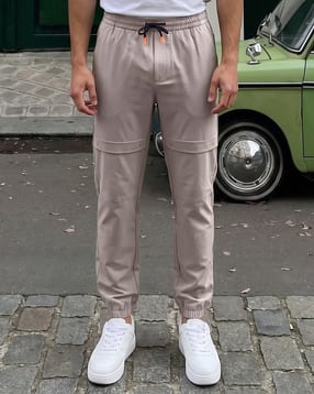 Shein Elasticated Drawstring Waist Panelled Joggers-picture-53