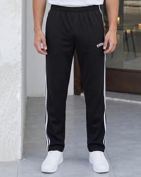 Shein Shein Full Length Side Contrast Striped Track Pant