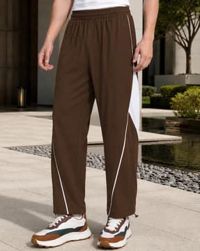 Shein Shein Men Elasticated Waist Contrast Piping Detail Track Pant