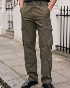 Shein Men Full Length Panelled Cargos-picture-6