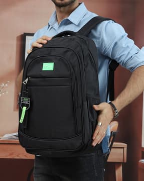 Shein Shein Men Typographic Hanging Keychain Zipped Everyday Backpack