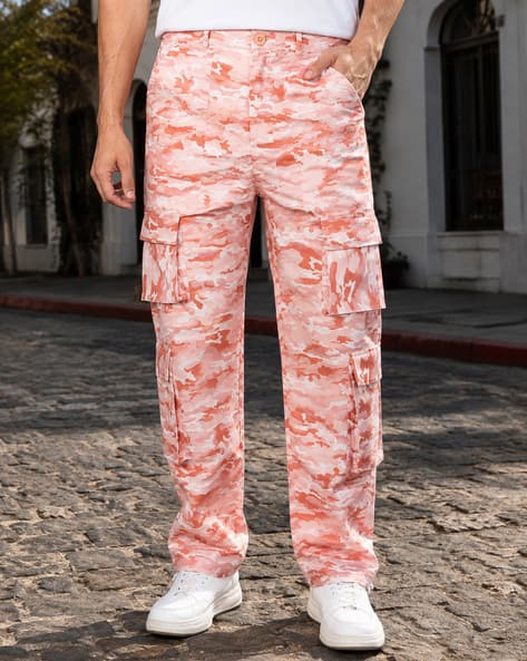Shein Men Full Length Camouflage Print Cargo Pant