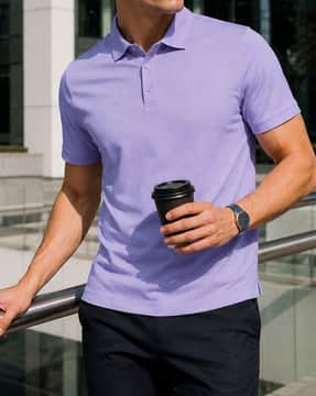 Shein Shein Men Short Sleeve Textured Polo Tshirt