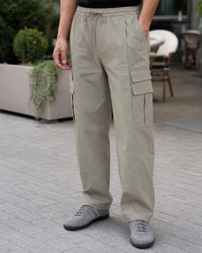 Shein Men Full Length Front Overlay Detail Pants-picture-7