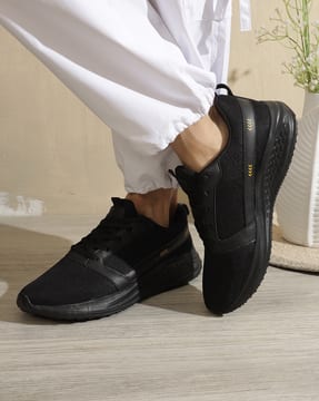 Shein Shein Men Round Toe Panelled Textured Running Shoes