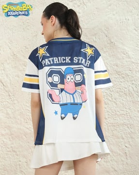 Shein Shein Women Short Sleeve SpongeBob SquarePants Back Print Tshirt