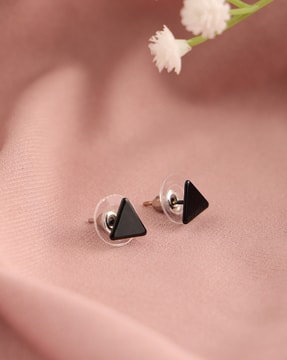 Shein Shein Women Black Triangle Designed Stud Earrings