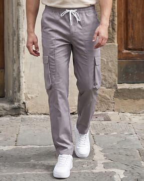 Shein Shein Full Length Elasticated Drawstring Waist Panelled Trackpant