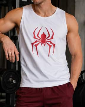 Shein Shein Men Sleeveless Graphic Chest Print Singlet Tshirt