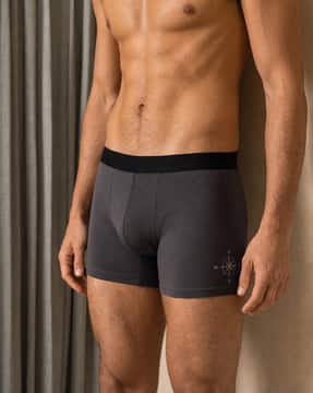 Shein Shein Men Contrast Elasticated Waist Graphic Print Trunks