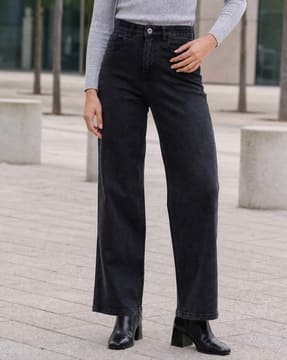 Shein Shein Women Full Length Fly With Button Closure Light Wash Jeans
