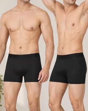 Shein Shein Men Combo Of 2 Elasticated Waist Trunks