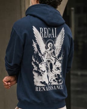 Shein Men Full Sleeve Graphic Back Print Hoodie-picture-24