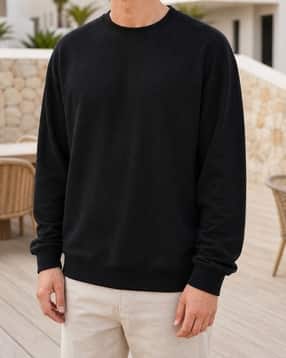 Shein Men Medium Length Full Sleeve Crew Sweatshirt-picture-38