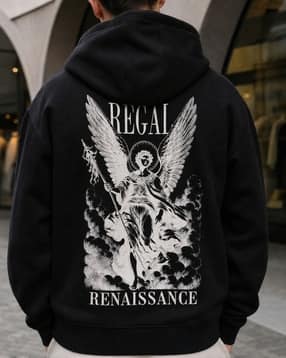 Shein Men Full Sleeve Graphic Back Print Hoodie-picture-38